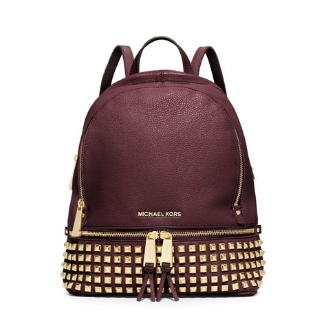 michael kors rhea studded backpack|Michael Kors rhea backpack small.